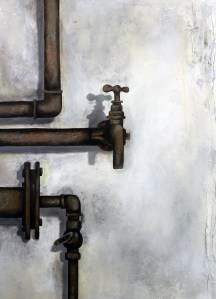 (50 x 70cm) Mischtechnik auf Leinwand